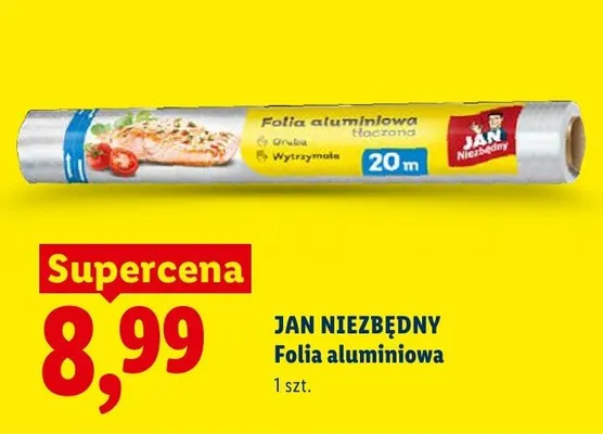 Folia aluminiowa tłoczona Jan Niezbędny promocja w Lidl