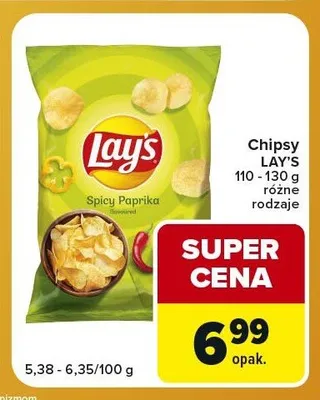 Chipsy Lay's Spicy Paprika promocja w Carrefour Express