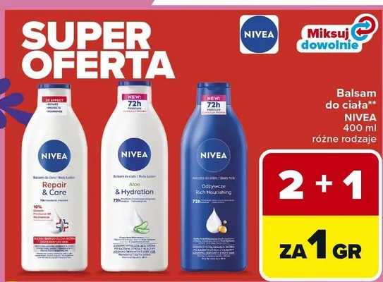 Balsam do ciała Repair & Care promocja w Carrefour Market