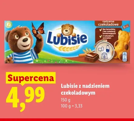 Lubisie z nadzieniem czekoladowym promocja w Lidl