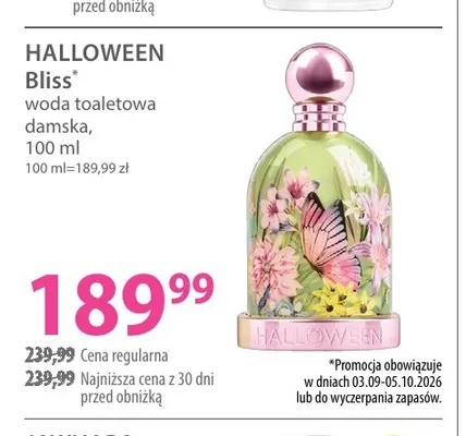 Woda toaletowa damska Bliss Halloween promocja w Hebe