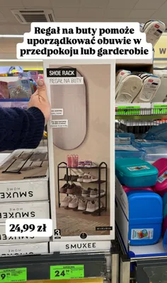 Regał na buty promocja w Biedronka