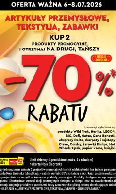 Artykuły przemysłowe, tekstylia, zabawki promocja w Biedronka