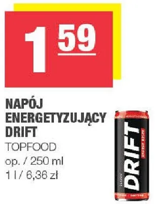 Napój energetyzujący Drift promocja w SPAR