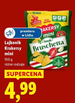 Krakersy mini promocja w Lidl