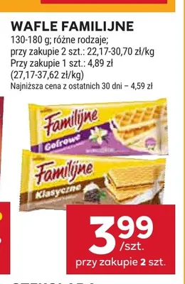 Wafle Familijne promocja w Stokrotka