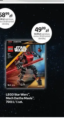 Klocki LEGO Star Wars Mech Dartha Maula 75411 promocja w Dzień Dziecka