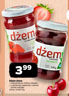 Dżem truskawkowy Anna promocja w Netto