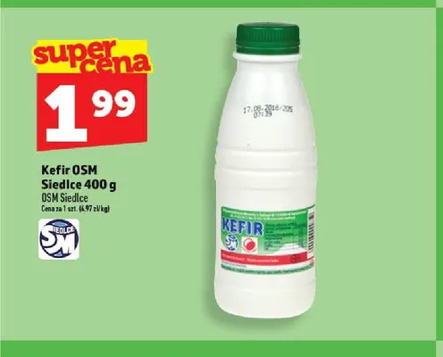 Kefir OSM Siedlce promocja w TOPAZ