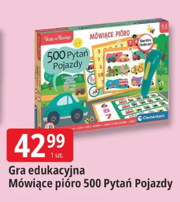 Gra edukacyjna Mówiące pióro 500 Pytań Pojazdy promocja w Leclerc