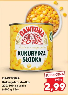 Kukurydza słodka Dawtona promocja w Kaufland