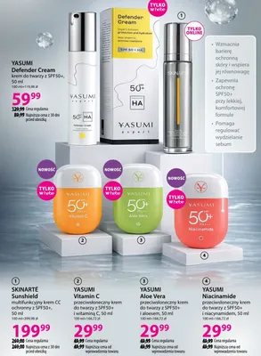 Krem przeciwsłoneczny do twarzy z SPF50+ i witaminą C Vitamin C promocja w Hebe