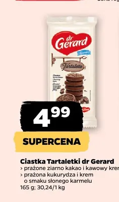 Ciastka Tartaletki dr Gerard prażone ziarno kakao i kawowy krem promocja w Netto