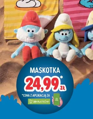 Maskotka Smerfy promocja w Stokrotka
