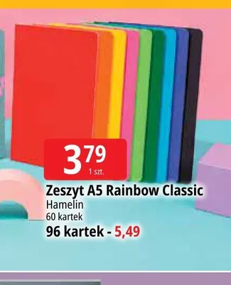 Zeszyt A5 Hamelin Rainbow Classic 60 kartek promocja w Leclerc
