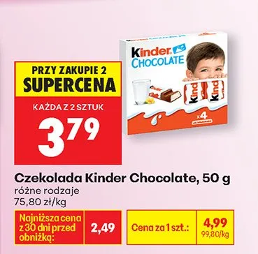 Czekolada różne rodzaje promocja w Biedronka