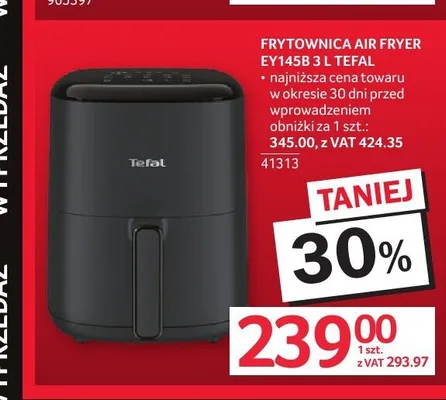 Frytownica beztłuszczowa Tefal Air Fryer promocja w Selgros