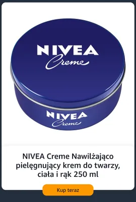 Krem do twarzy ciała i rąk Nivea Creme nawilżająco-pielęgnujący promocja w Amazon