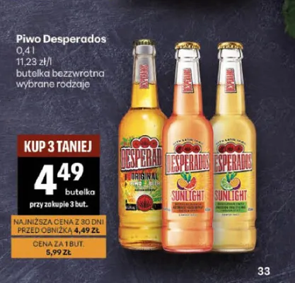 Piwo Desperados Original promocja w Delikatesy Centrum