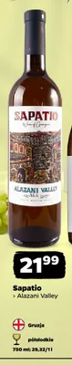 Wino czerwone Sapatio Alazani Valley promocja w Netto