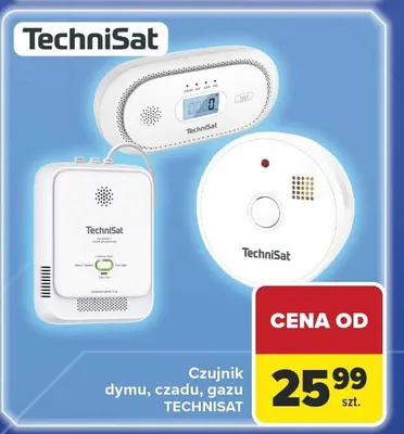 Czujnik dymu, czadu, gazu TECHNISAT promocja w Carrefour