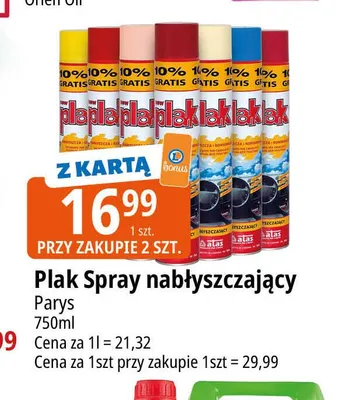 Plak Spray nabłyszczający promocja w Leclerc