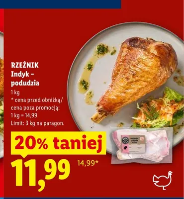 Podudzia z indyka Rzeźnik promocja w Lidl