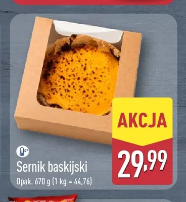 Sernik baskijski Aldi promocja w Aldi