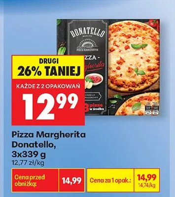 Pizza Margherita Donatello promocja w Biedronka