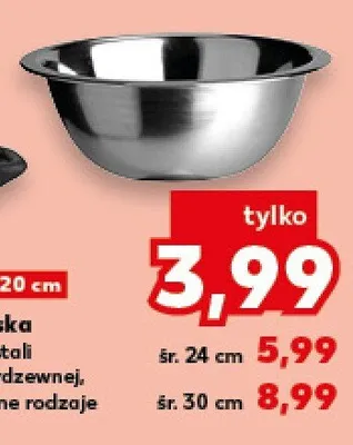 Miska ze stali nierdzewnej, różne rodzaje promocja w Kaufland
