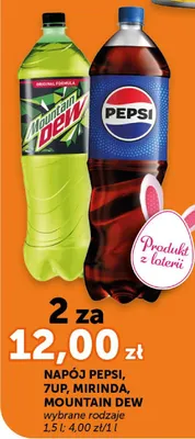 Napój Pepsi wybrane rodzaje promocja w Groszek