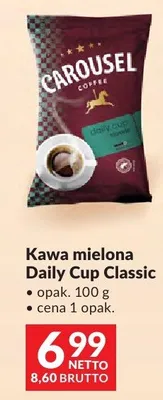 Kawa mielona Carousel Daily Cup Classic promocja w Makro