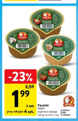 Pasztet z papryką Profi promocja w Intermarche