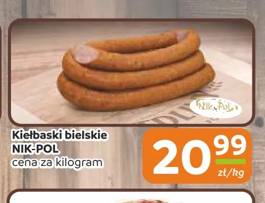 Kiełbaski bielskie Nik-Pol promocja w Społem Częstochowa