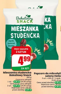Mieszanka studencka Bakaliowy Snack promocja w Dino