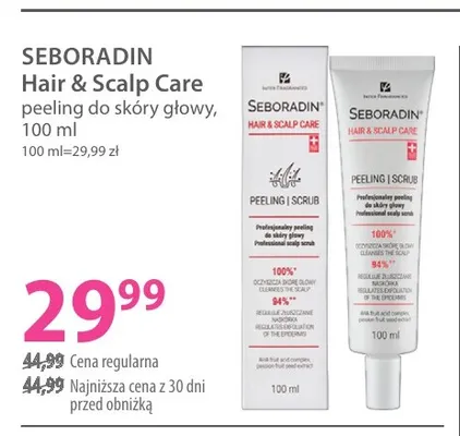 Hair & Scalp Care peeling do skóry głowy Seboradin promocja w Hebe