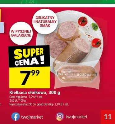 Kiełbasa słoikowa Swojska Wędzarnia promocja w Twój Market