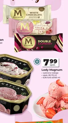 Lody Magnum White Chocolate promocja w Odido