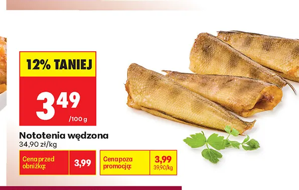 Nototenia wędzona promocja w Biedronka