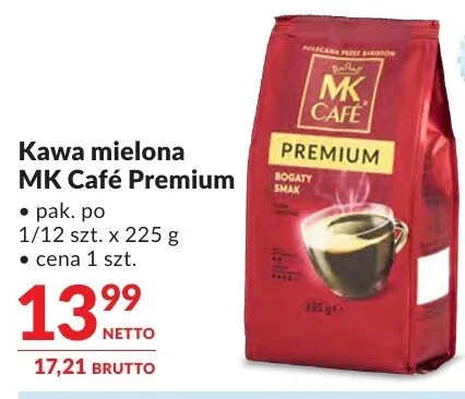 Kawa mielona MK Café Premium promocja w Makro