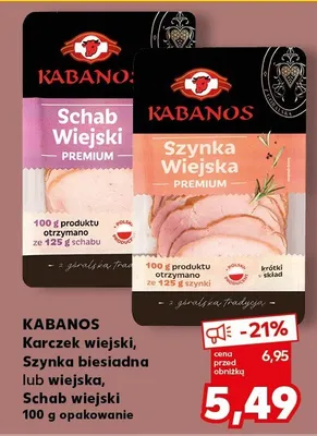 Karczek wiejski lub szynka biesiadna lub wiejska lub schab wiejski promocja w Kaufland
