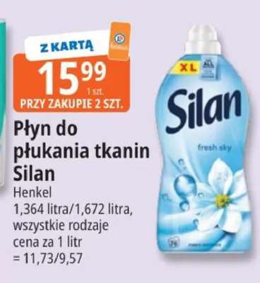 Płyn do płukania tkanin cool fresh Silan fresh control promocja w Leclerc