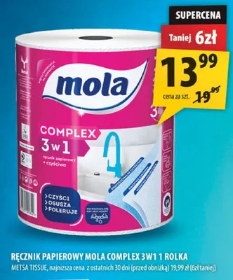 Ręcznik papierowy Mola Complex 3w1 promocja w Arhelan
