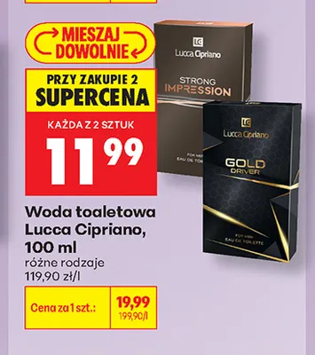 Woda toaletowa Lucca Cipriano Gold Driver promocja w Biedronka