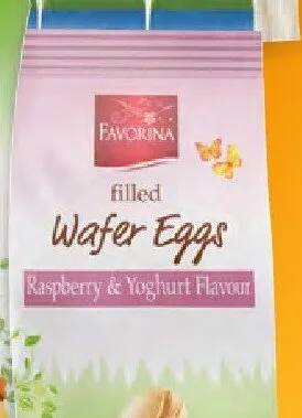 Jajka waflowe Raspberry & Yogurt Flavour promocja w Lidl
