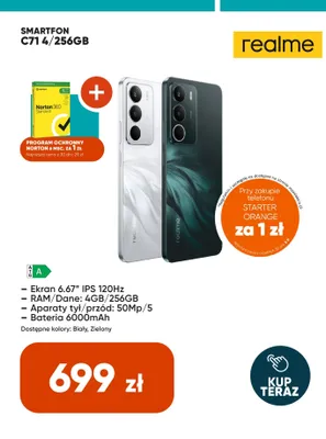Smartfon Realme C71 4/256GB promocja w Max Elektro
