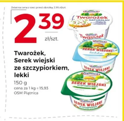 Serek wiejski lekki Piątnica promocja w Frac