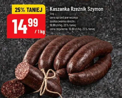 Kaszanka Rzeźnik Szymon promocja w POLOmarket