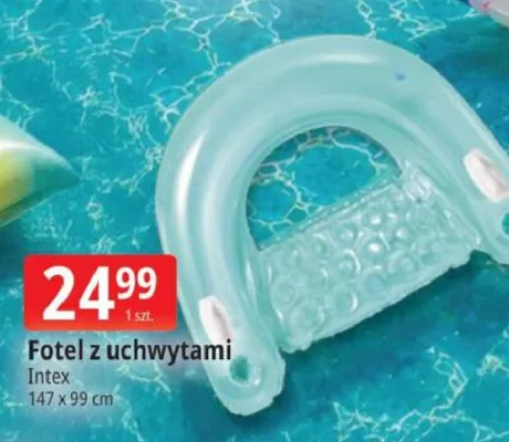 Fotel z uchwytami Intex 147x99cm promocja w Leclerc