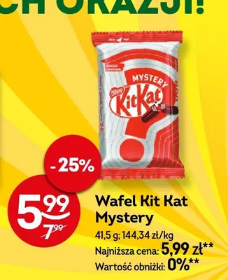 Wafel Kit Kat Mystery promocja w Żabka